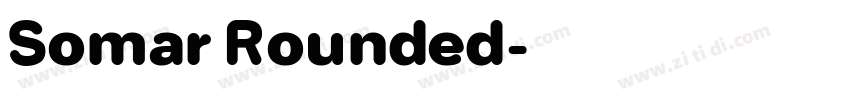 Somar Rounded字体转换